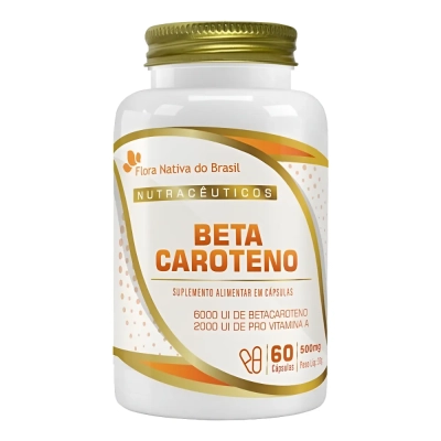 BetaCaroneto Vitamina A, 500mg, 60 Cápsulas, Flora Nativa