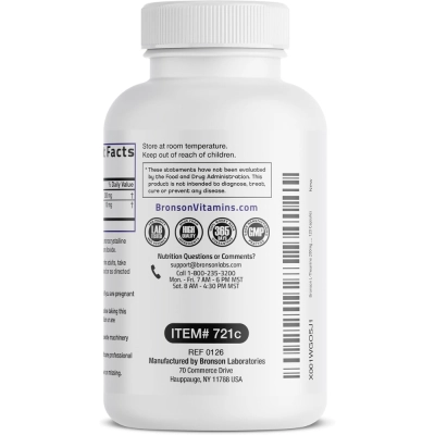 L‑Teanina, 200mg, 120 Cápsulas, Bronson 