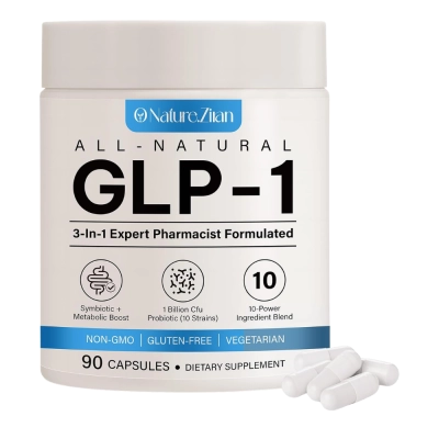 GLP-1 Supplement for Women e Men, 90 Cápsulas -  Nature Ziran