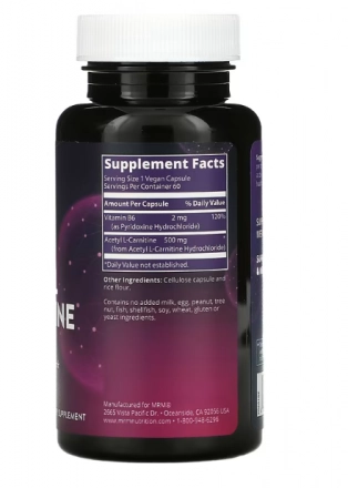 Acetyl L-Carnitine, 60 Cápsulas, MRM