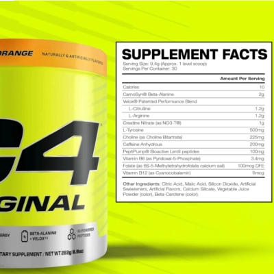 C4 Original, Pré-Treino, Sabores, 30 doses, Cellucor
