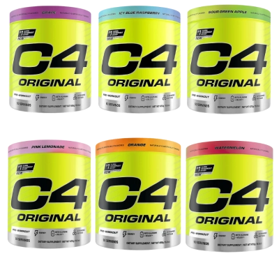 C4 Pre Workout Original, Energia, Foco e Pump no Treino, Alta Performance, 50 Doses, Cellucor