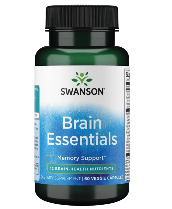 Brain Essentials, 60 Cápsulas, Swanson