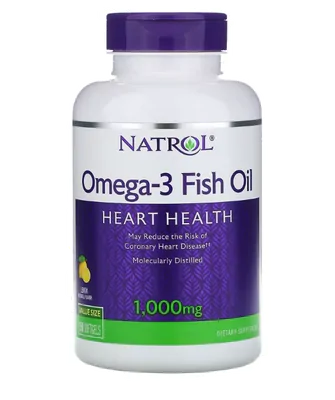 Ômega 3, Sabor Natural de Limão, 1.000 mg, 150 Cápsulas. Natrol