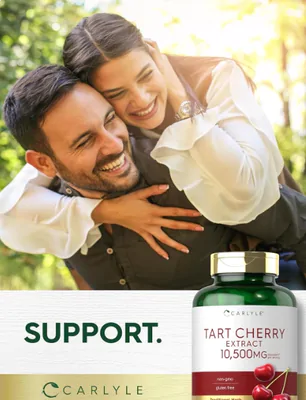 Extrato de Cereja Tart Cherry, 10.500mg, 200 Cápsulas, Carlyle