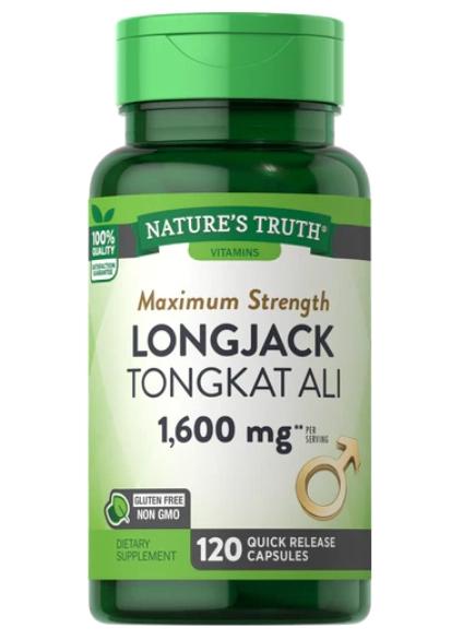 Longjack, Tongkat Ali, 1600mg, 120 cápsulas, Nature's Truth