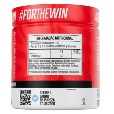 Creatina Monohidratada 100% Pura, Sabor Neutro, Opções, FTW
