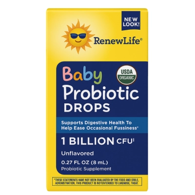 Probiotic Drops Kids, Probióticas para Bebês 1 bilhão CFU, 8ml, Renew Life