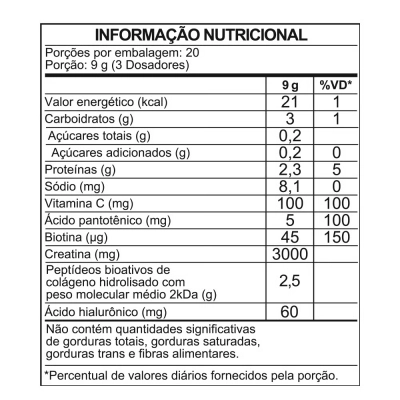 Creatina Monohidratada com Colágeno Verisol®, Ácido Hialurônico e Biotina, Sabores, 180g, Iridium Labs