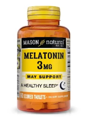 Melatonina 3mg, 60 Comprimidos, Mason Natural Melatonina 3mg, 60 Comprimidos, Mason Natural