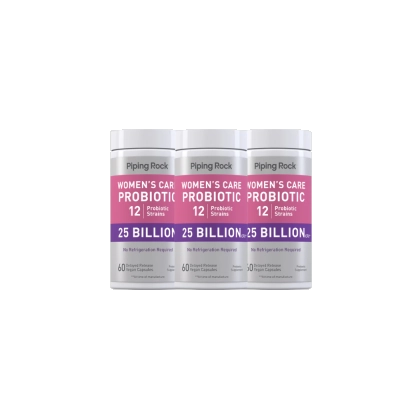 Women's Care Probiotic 12, 25 Billion CFU**, 60 Cápsulas, Piping Rock 