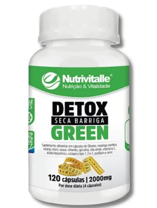 Detox Green, 2000mg, 120 Cápsulas, Nutrivitalle