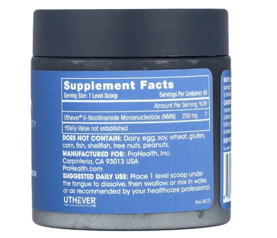 NMN Pro, NMN Puro em Pó 250mg, 15g, ProHealth Longevity