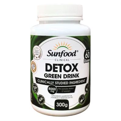 Detox Green Drink, 8000mg, 60 doses 300g, Sunfood