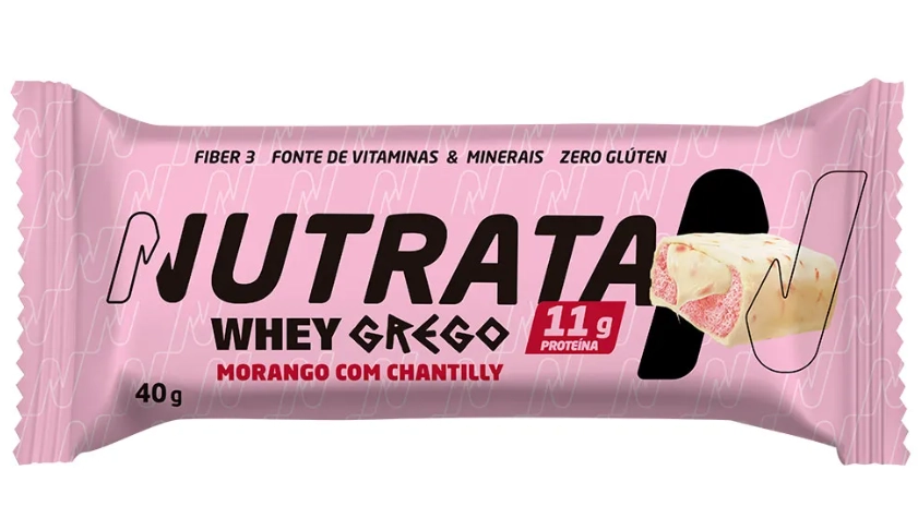 Barra Whey, Sabores, 3 Unidades 40g Cada, Nutrata