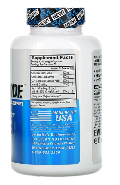 LeanMode, Queimador de Gorduras, 150 Cápsulas, EVLution Nutrition