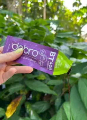 BT 400 Nitrato Gel, Com cafeína, Sabor Limão e Gengibre, 30g cada, Caixa com 10, Dobro