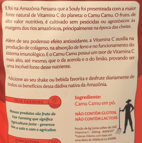 Camu Camu em Pó, 60g, Souly