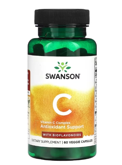 Complexo de Vitamina C com Bioflavonóides, 60 Cápsulas, Swanson