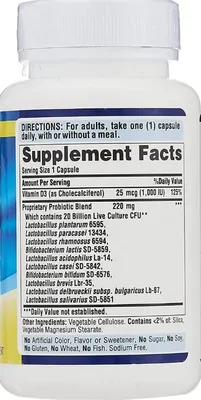 Probiótico 10 Billion, 120 Capsulas, Puritans Pride