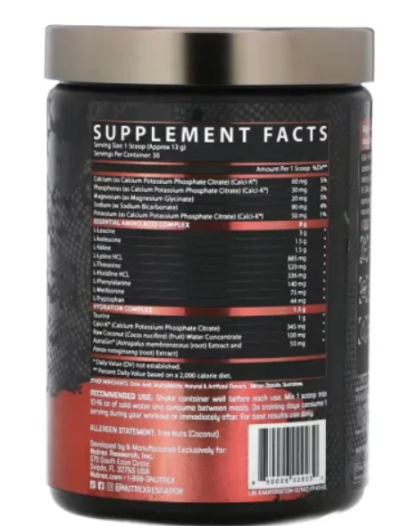 EAA+ Hidratação, 375g Sabor Ponche de Frutas, Nutrex