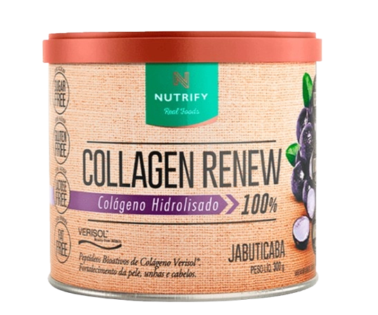 Collagen Renew, Colágeno Hidrolisado em Pó 300g Sabores, Nutrify