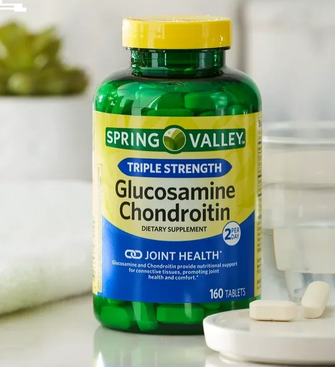 Glucosamina & Condroitina Triple Strength, 160 Tablets, Spring Valley