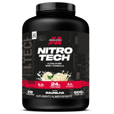 Whey Nitro Tech, 900g Sabores, Muscletech