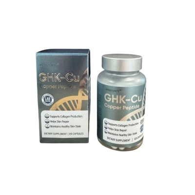 GHK-CU, Peptídeo de Cobre, 120mcg, 120 Cápsulas, Herbounty
