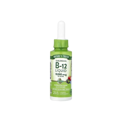 Sublingual B-12 Liquid, 10000mgc, Fast Acting, Nature's Truth