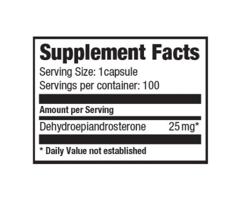 DHEA 25mg, 100 Cápsulas, Ultimate Nutrition