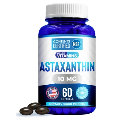 Astaxantina 10mg, 60 Cápsulas, We Like Vitamins