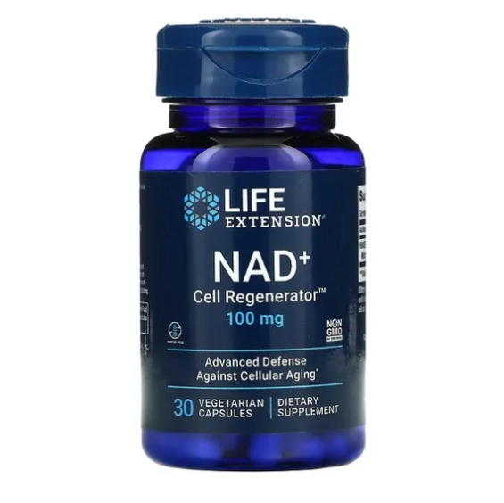 NAD+ Cell Regenerator, 100mg, 30 Cápsulas, Life Extension