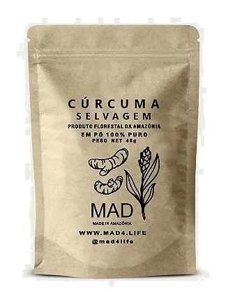 Cúrcuma Selvagem em Pó, 44g, MAD