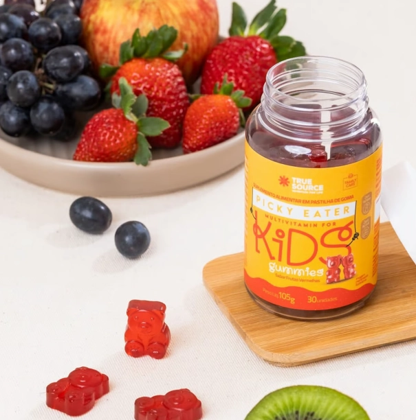 Multivitamínico Picky Eater Kids, 30 Gomas Sabor frutas, True Source