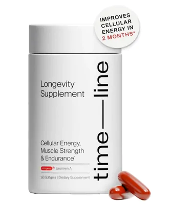 Mitopure Urolitin A, Envelhecimento Saudável e Renovação Celular, 60 Cápsulas, Time line