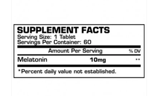 Melatonina 10mg, 100 Comprimidos, Dragon Pharma