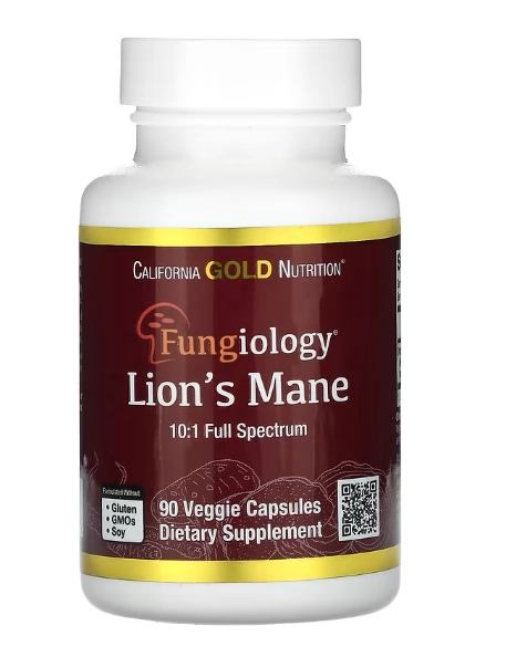 Lion's Mane, Juba-de-Leão, 90 Cápsulas, California Gold Nutrition