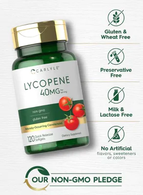 Licopeno 40mg, 120 Cápsulas, Carlyle