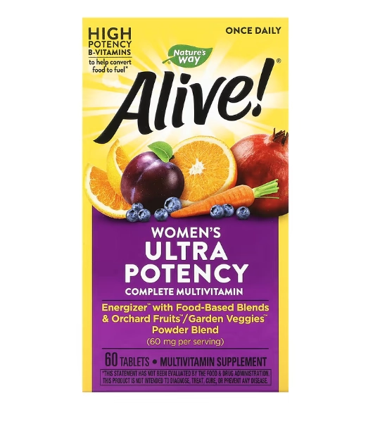 Multivitamínico Alive, ultra potência para mulheres, Natures Way