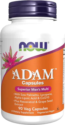 ADAM, Multivitamínico Masculino, 90 Capsulas, Now