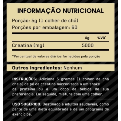 Creatina Creapure Micronizada, 300g Sem Sabor, Optimum Nutrition