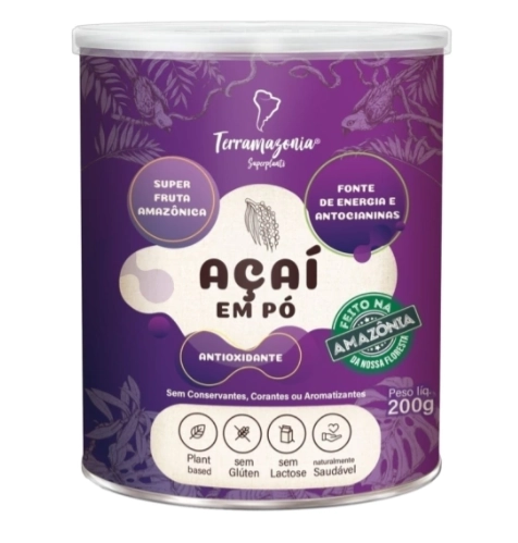 Açaí Em Pó, 200g, Terramazonia