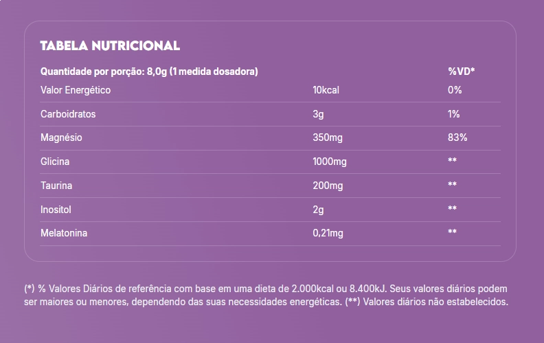 Magnésio + Inositol Relief 3.0, Sabor Camomila e Lavanda, 350g, True Source