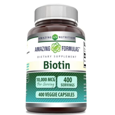 Biotina 10000mcg, Cápsulas, Amazing Formulas