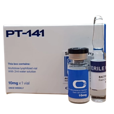 PT-141 (Bremelanotida), 10mg, com Água Bacteriostática, Oxygen