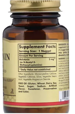 Melatonina, 3mg, 120 Comprimidos, Solgar