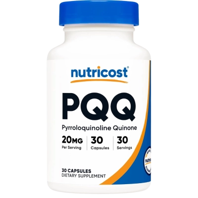  PQQ, Suporte Mitocondrial, 20mg, 30 Cápsulas, Nutricost 
