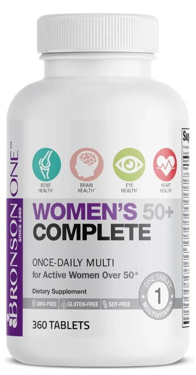 Multivitamínico One Daily Womens 50+, 360 Comprimidos, Bronson