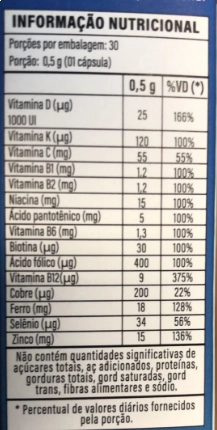 Multivitamínico Bariátrico Com Vitaminas D, B6 e B12, 30 cápsulas, Flora nativa